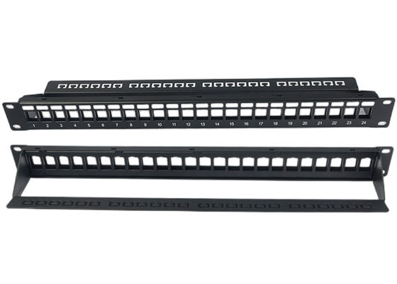 Ποιότητα  Blank Network Patch Panel Unshielded RJ45 24 Port 1U Patch Panel εργοστάσιο