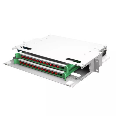 Επιτροπή 24 ινών FTTH 1U πυρήνας μονάδα επιτροπής μπαλωμάτων ραφιών 19 ίντσας ODF