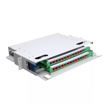 Επιτροπή 24 ινών FTTH 1U πυρήνας μονάδα επιτροπής μπαλωμάτων ραφιών 19 ίντσας ODF