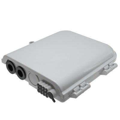 Τελικό κιβώτιο 8Core SM/DX SC/LC/ST/FC ανοικτό γκρι/μαύρη IP 66 οπτικών ινών