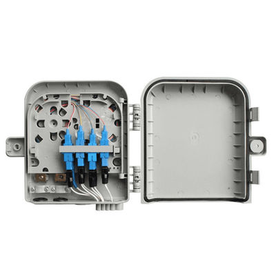 Τελικό κιβώτιο 8Core SM/DX SC/LC/ST/FC ανοικτό γκρι/μαύρη IP 66 οπτικών ινών