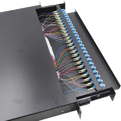 Ένωση συρταριών κιβωτίων 24Core περιφράξεων επιτροπής μπαλωμάτων οπτικών ινών λιμένων ODF 24