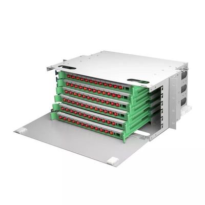 Επιτροπή μπαλωμάτων FTTH CATV ODF 19 ίντσα FC 19 οπτικά πλαίσια διανομής ίντσας FC