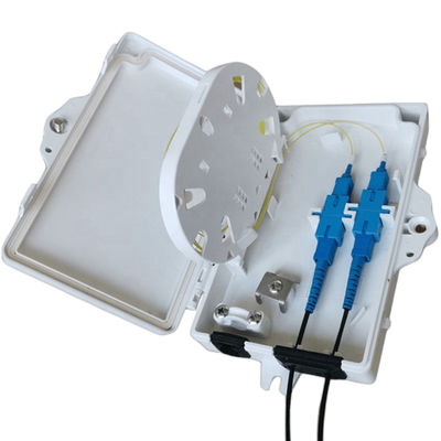 2Port Optic Fiber Terminal Box FTTH Υπαίθριος/Εσωτερικός υπολογιστής ABS Υλικό ανοιχτό γκρι