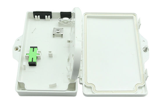 2Port Optic Fiber Terminal Box FTTH Υπαίθριος/Εσωτερικός υπολογιστής ABS Υλικό ανοιχτό γκρι