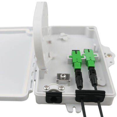 2Port Optic Fiber Terminal Box FTTH Υπαίθριος/Εσωτερικός υπολογιστής ABS Υλικό ανοιχτό γκρι