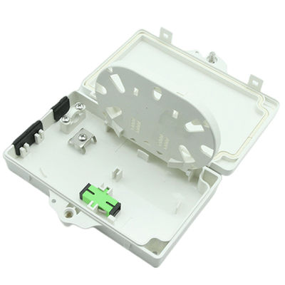 2Port Optic Fiber Terminal Box FTTH Υπαίθριος/Εσωτερικός υπολογιστής ABS Υλικό ανοιχτό γκρι