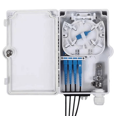 4Port τελικό Sc UPC SX SM άσπρο IP66 κιβωτίων οπτικών ινών για τις τηλεπικοινωνίες