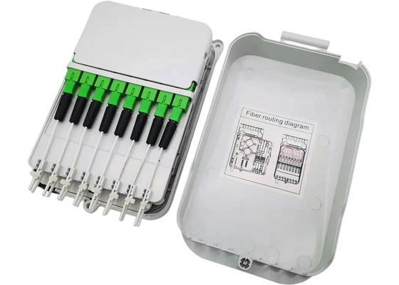 16Core το κιβώτιο UPC διανομής θραυστών FTTH/APC ο τοίχος τοποθετεί ανοικτό γκρι