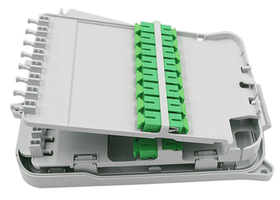 16Core το κιβώτιο UPC διανομής θραυστών FTTH/APC ο τοίχος τοποθετεί ανοικτό γκρι