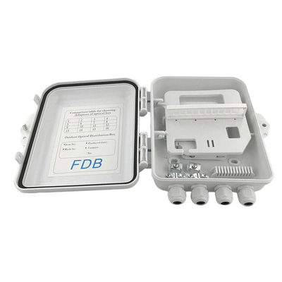 Τοίχος κιβωτίων IP65 12Cores θραυστών οπτικών ινών PLC Sc 1x8 που τοποθετείται