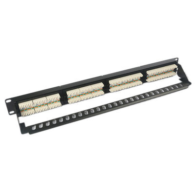 1U 24 Unshielded βάση RJ45 επιτροπής μπαλωμάτων βάσεων λιμένων DustProof