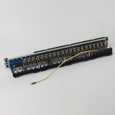 Ενσωματωμένη RJ45 1U 24 επιτροπή μπαλωμάτων λιμένων επιτροπής μπαλωμάτων δικτύων UTP