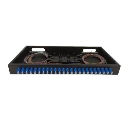 FTTH ODF Επιτοίχια βάση 48 Fiber Optic Patch Panel με LC Duplex Coupler Pigtails