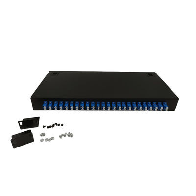 FTTH ODF Επιτοίχια βάση 48 Fiber Optic Patch Panel με LC Duplex Coupler Pigtails