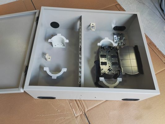 Προσαρμοσμένο 72Port 144Core SC/LC/FC/ST 1-door Wall Mount Fiber Enclosure Metal ODF