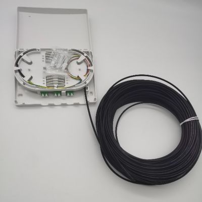 6Cores LC/APC Προσυνδεδεμένο οπτικό κουτί διανομής 6Fibers Wall Outlet PTO Box