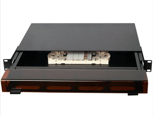 1U 96 Πυρήνες MTP MPO -LC Patch panel ODF Πλαίσιο περίβλημα Συρόμενο τύπου με Κάλυμμα Σκόνης για 4 Κασέτες