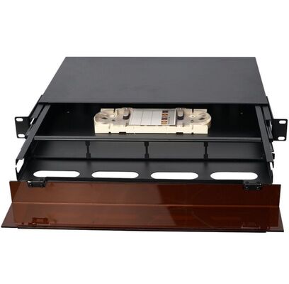 1U 96 Πυρήνες MTP MPO -LC Patch panel ODF Πλαίσιο περίβλημα Συρόμενο τύπου με Κάλυμμα Σκόνης για 4 Κασέτες