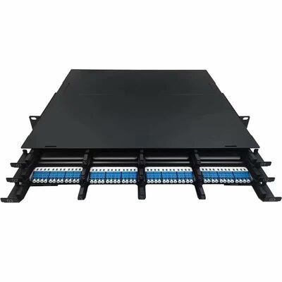 1U 144 Cores MTP MPO -LC Patch panel ODF Chassis enclosure Sliding type for 12 Cassettes