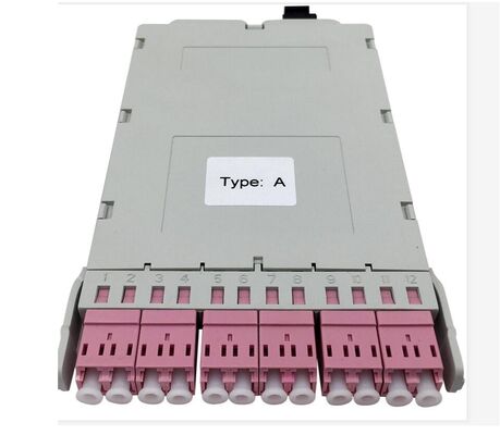 12 Πυρήνες MPO-LC MTP-LC SM OM3 OM4 OM5 breakout Cassettes Modules Πλαστικό