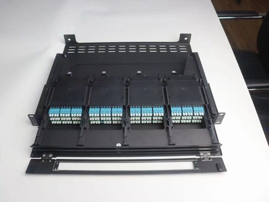 1U 144 Πυρήνες MTP MPO -LC Patch panel ODF Chassis enclosure Συρόμενος τύπος για 12 Κασέτες