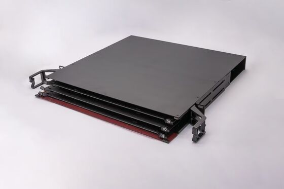 1U 144 Πυρήνες MTP MPO -LC Patch panel ODF Chassis enclosure Συρόμενος τύπος για 12 Κασέτες